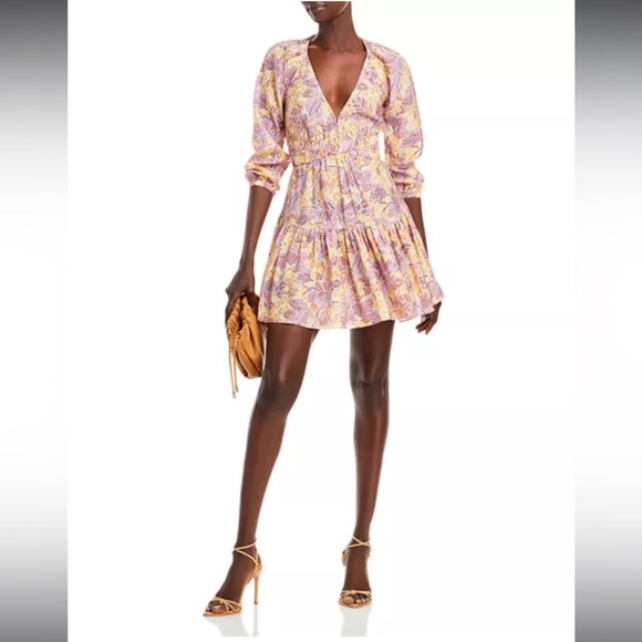 A.L.C. Isla V Neck Tiered Dress - Picture 2 of 12